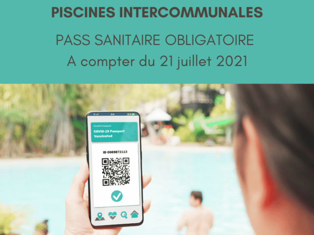 Pass sanitaire obligatoire pour la piscine intercommunale