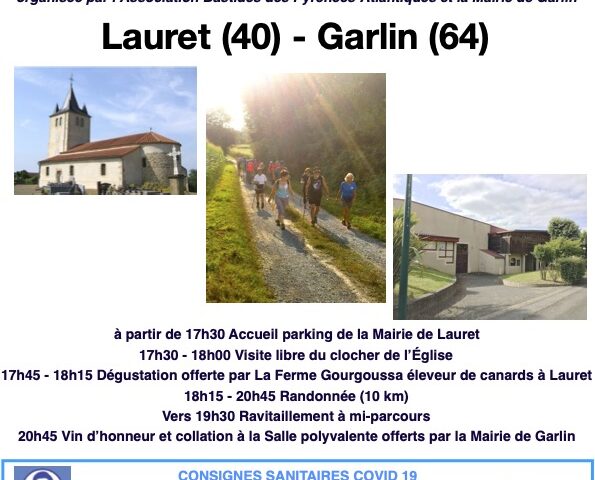 La rando-bastides « Lauret- Garlin » ce jeudi 12 août