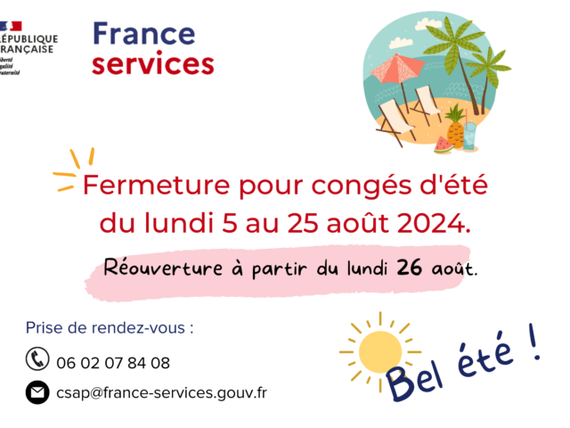 FERMETURE DE FRANCE SERVICES