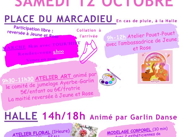 OCTOBRE ROSE À GARLIN 12/10