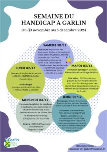 SEMAINE DU HANDICAP : 1ÈRE ÉDITION