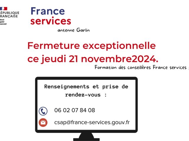 FERMETURE DE FRANCE SERVICES