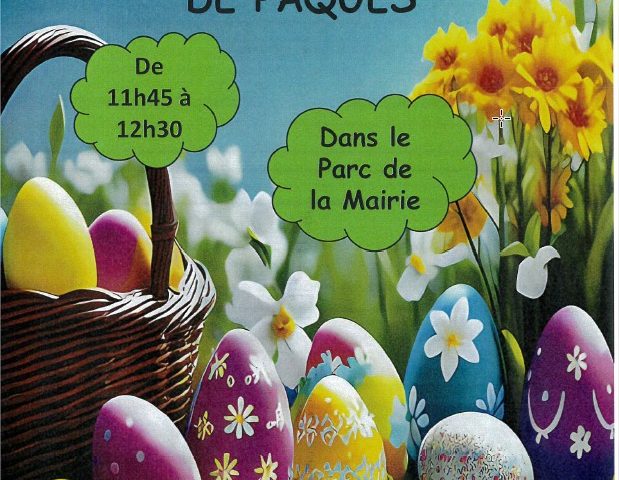 Chasse aux œufs de pâques organisé par le CCAS de Garlin