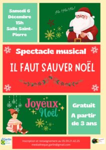 Spectacle de Noël à la médiathèque