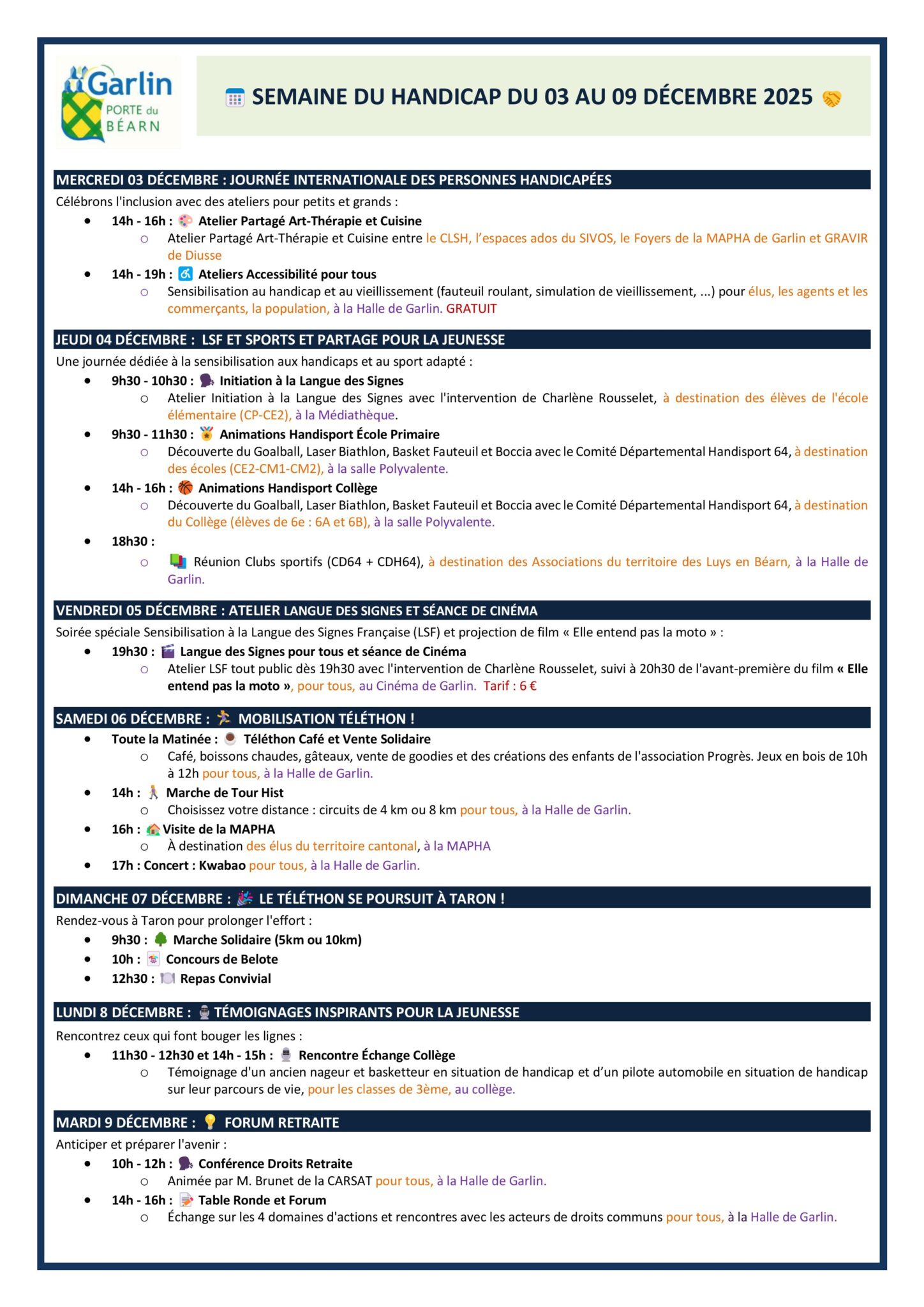 📅 semaine du handicap du 03 au 09 dÉcembre 2025 🤝 vf