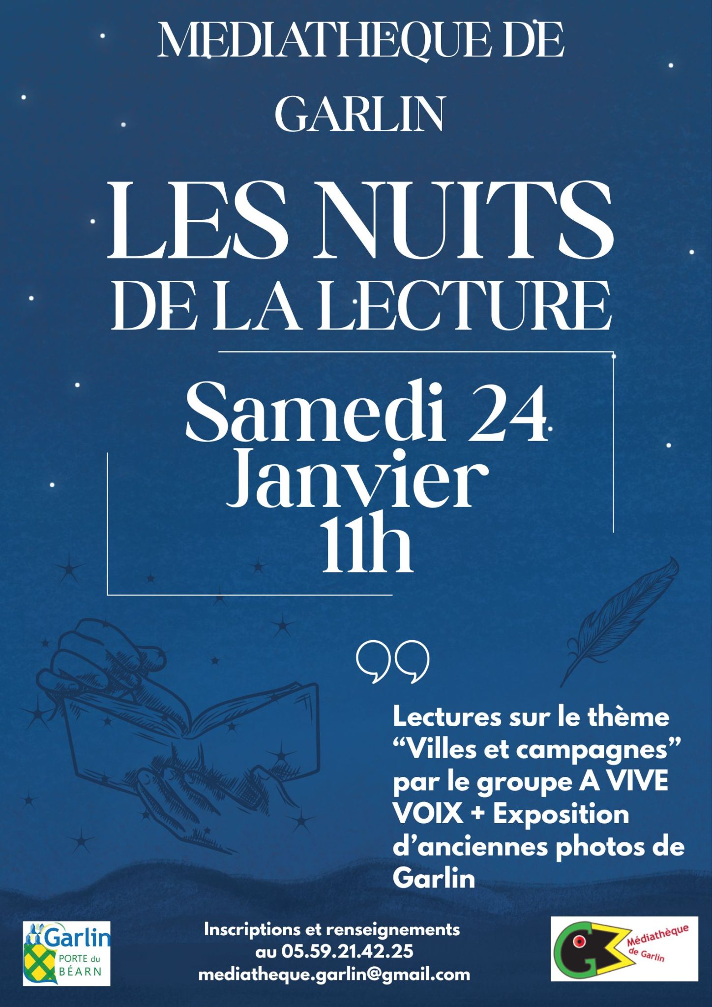 affiche nuits de la lecture