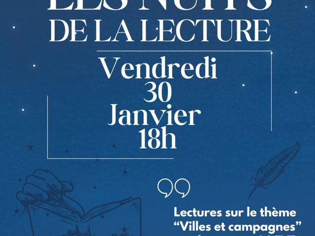 Les Nuits de la lecture à la médiathèque