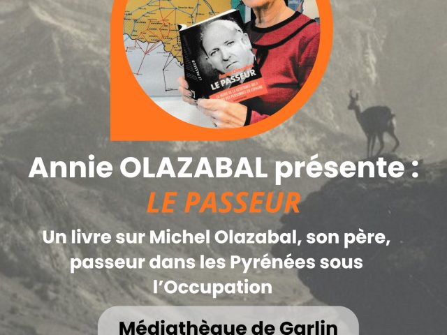 CONFERENCE D&rsquo;ANNIE OLAZABAL A LA MEDIATHEQUE