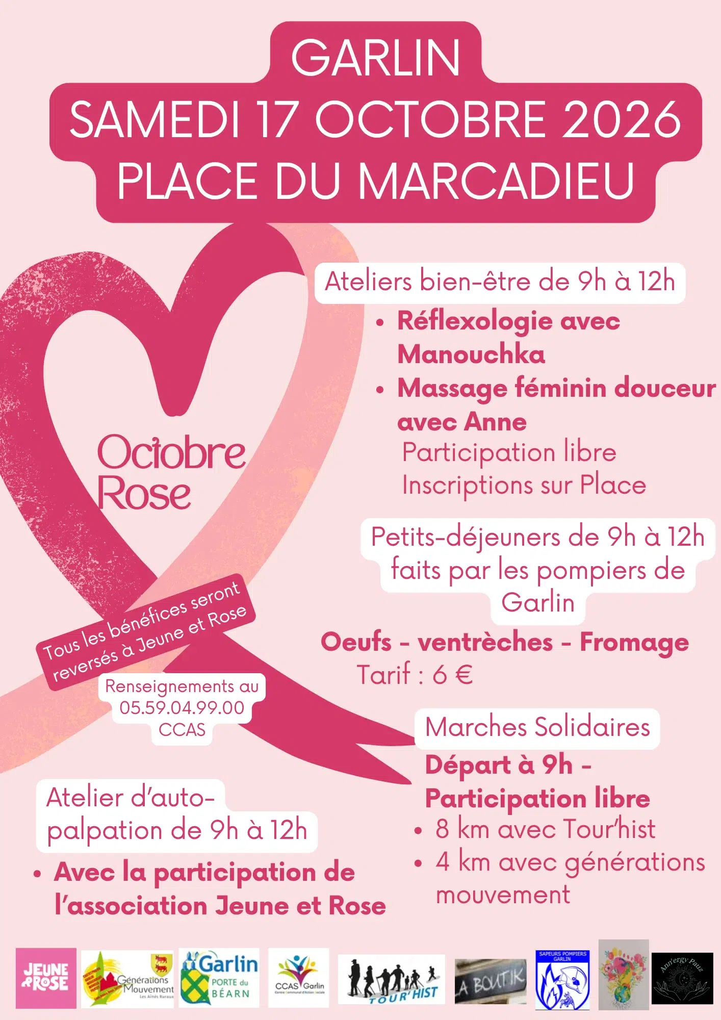 Garlin octobre rose 2026